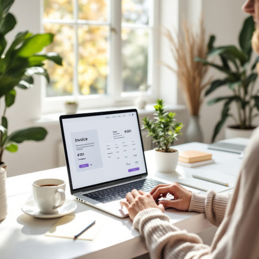 Clean, simple invoice creation